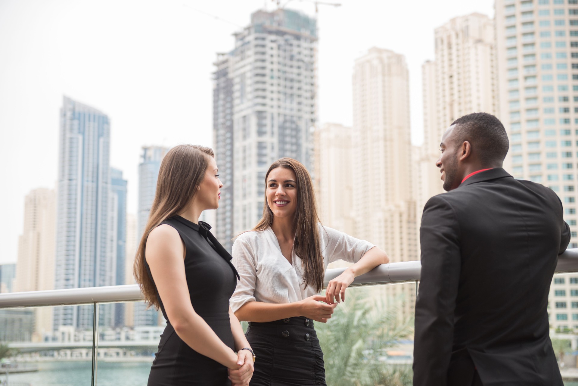 Business discussions with colleagues